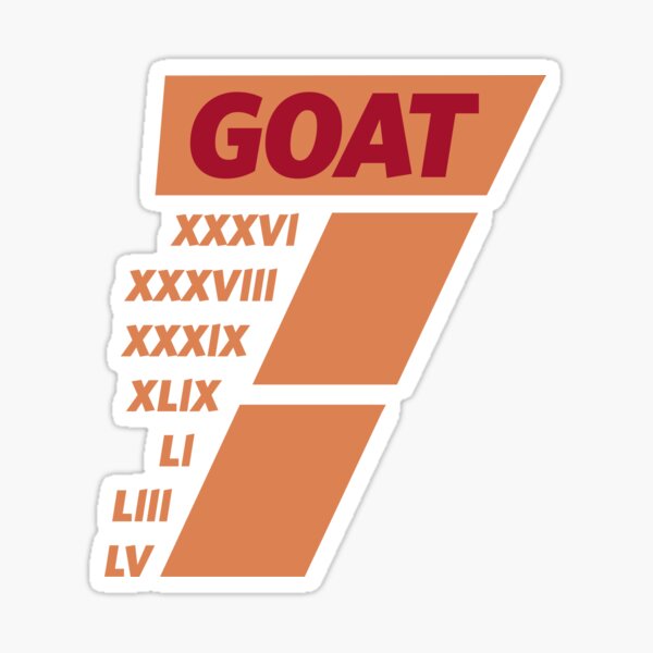 Limited Edition GOAT 7 Rings Shirt, 7 Times Super Bowl Champs Shirt, Mug, Hoodie, Sticker, Throw Blanket, Tapestry & Mask! Sticker