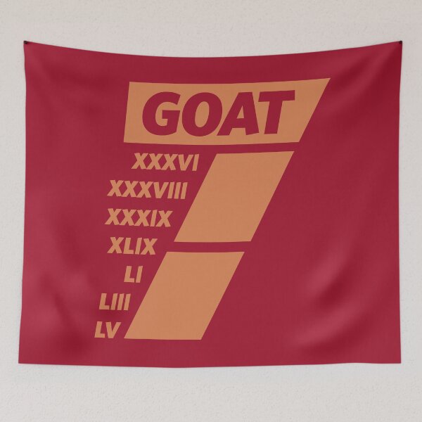 Item preview, Limited Edition GOAT 7 Rings Shirt, 7 Times Super Bowl Champs Shirt, Mug, Hoodie, Sticker, Throw Blanket, Tapestry & Mask! designed and sold by GoatGear.