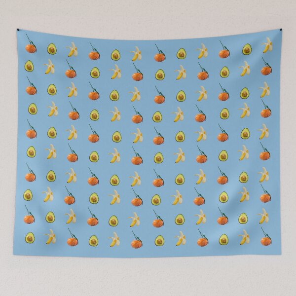Item preview, Obsession for fruits blue designed and sold by suzannenessi.