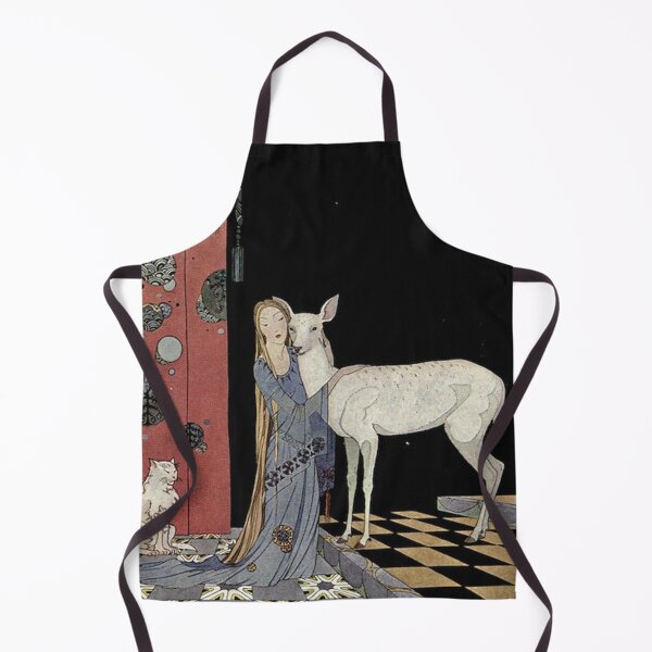 Item preview, Lady with deer - virginia frances sterret fantasy artwork designed and sold by Vintage Designs +.