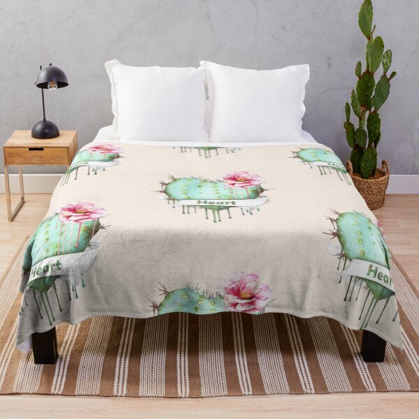 Item preview, heart cactus,succulent, succulents lovers, plant lovers, pink flowers designed and sold by Collagedream.
