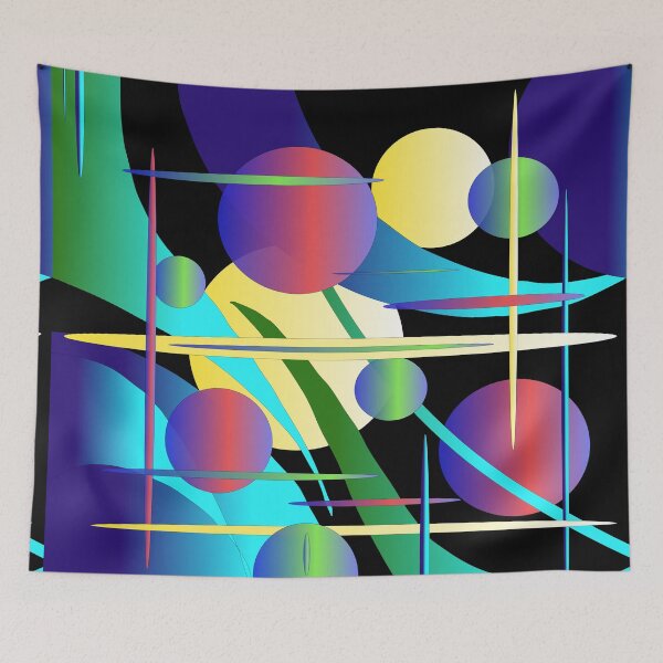 Item preview, Colorful shapes and circles - ArtbyHerum  designed and sold by CreaKat.