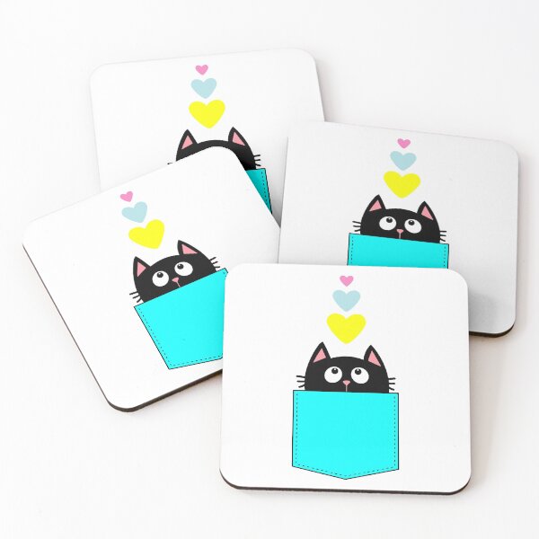 Item preview, Gato en el bolsillo del corazón designed and sold by yellowideas.