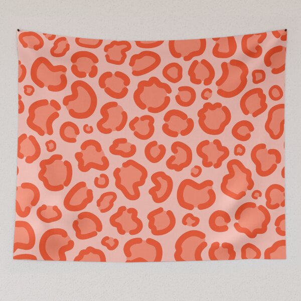 Item preview, Orange Abstract Leopard Animal Print Pattern Design designed and sold by patternsoup.