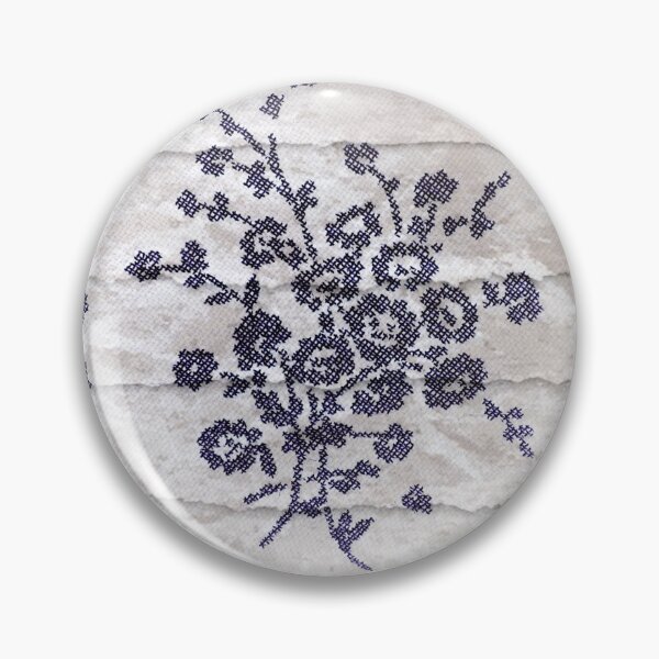 Item preview, Cross Stitch Flowers On Stone designed and sold by Capuletdesigns.