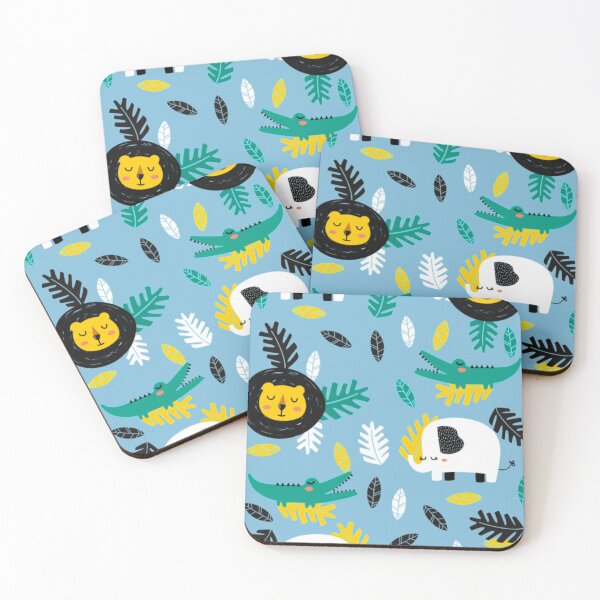 Item preview, Animals in the jungle pattern designed and sold by mcamedia.