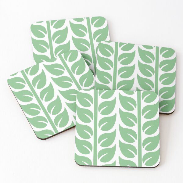Item preview, Simple Leafy Design in White designed and sold by leashonlife.