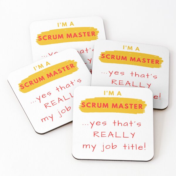 Item preview, Scrum Master....yes that's REALLY my job title! designed and sold by AgileBadAss.