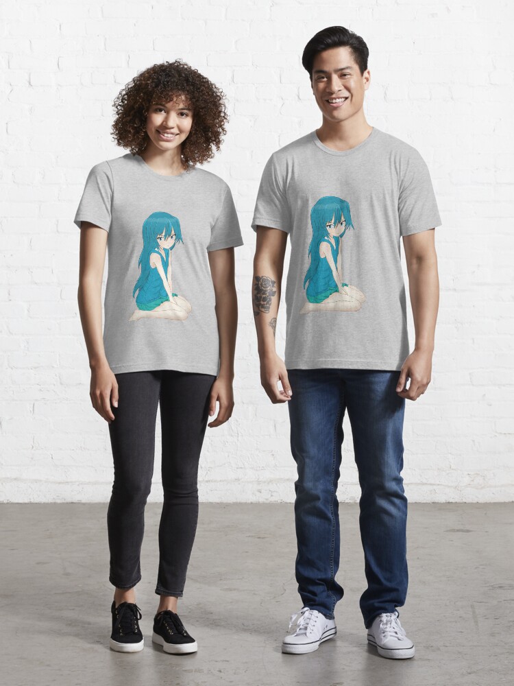 Anime Girl Kneeling T Shirt By Pygmywalrus Redbubble