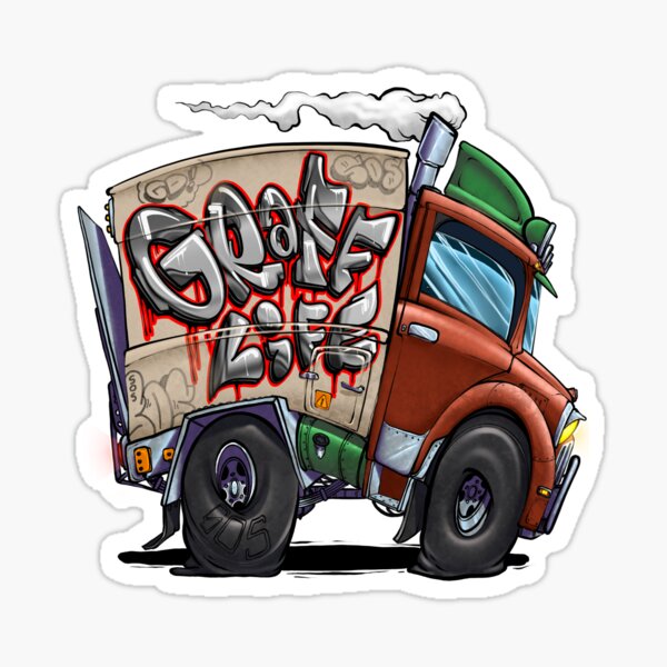 Aperçu de l'œuvre Graff Life Truck créée et vendue par Graffitidesign.