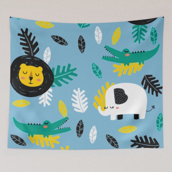 Item preview, Animals in the jungle pattern designed and sold by mcamedia.