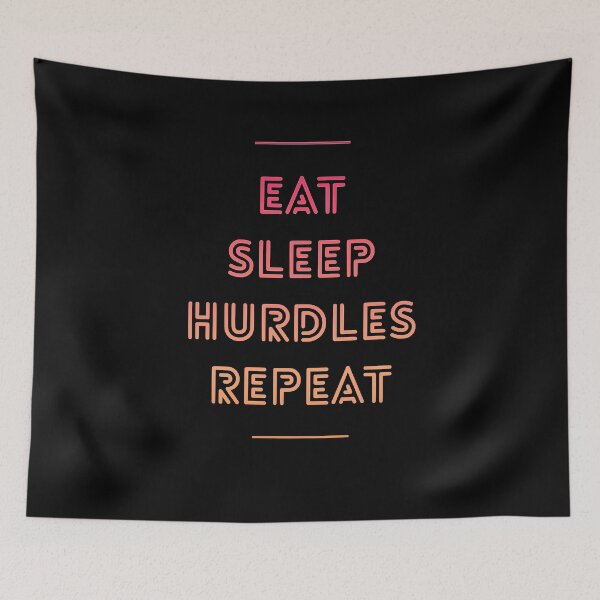 Item preview, Eat Sleep Hurdles Repeat designed and sold by SunfullyYours.