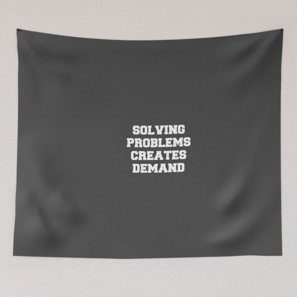 Item preview, Solving problems creates demand mindset inspirational quote designed and sold by flexycreatives.