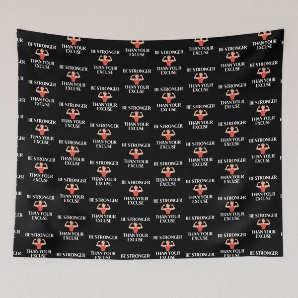 Item preview, Be Stronger Than Your Excuse - Workout Motivation  designed and sold by Sansmalice.