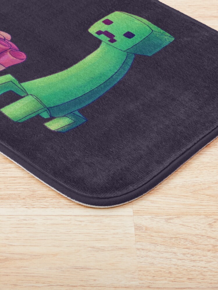 "minecraft creeper" Bath Mat for Sale by rainetherabbit | Redbubble