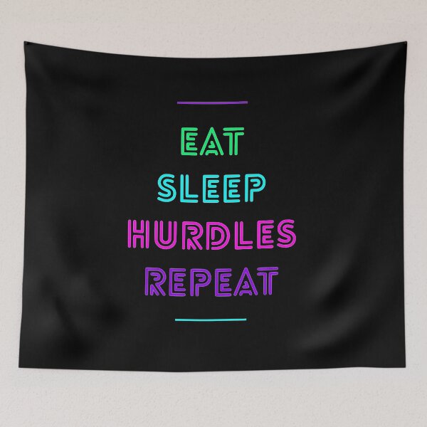 Item preview, Eat Sleep Hurdles Repeat designed and sold by SunfullyYours.