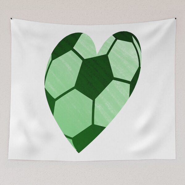 Item preview, Love Football (Green) designed and sold by CreedsCreations.