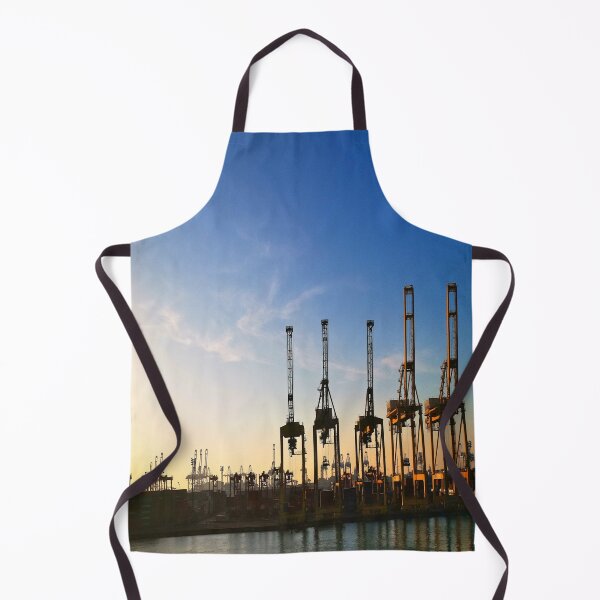 Item preview, Laem Chabang container port in the evening sun designed and sold by frankuffmann.