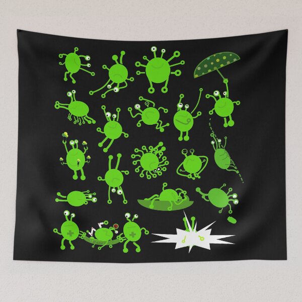 Item preview, happy bacteria family stickers designed and sold by superchrupki.