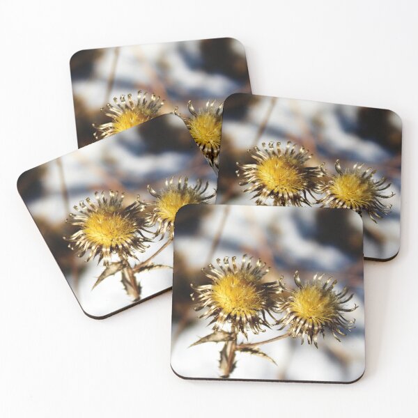 Item preview, Dried golden flowers in winter designed and sold by Mahirov Shop.