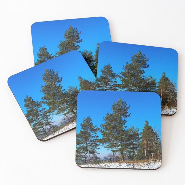 Item preview, Pines on the hill in winter designed and sold by Mahirov Shop.
