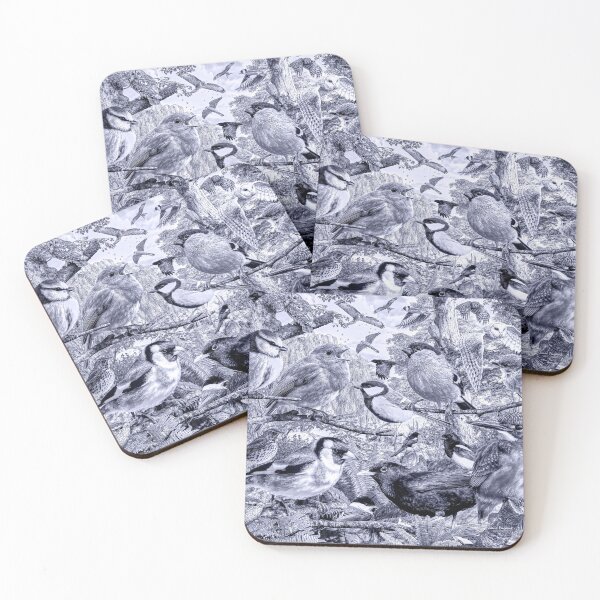 Item preview, British birds Monochrome designed and sold by DavidPenfound.