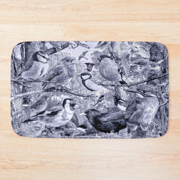 Item preview, British birds Monochrome designed and sold by DavidPenfound.