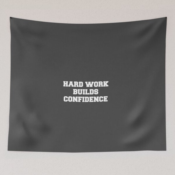 Item preview, Hard work builds confidence mindset inspirational quote designed and sold by flexycreatives.