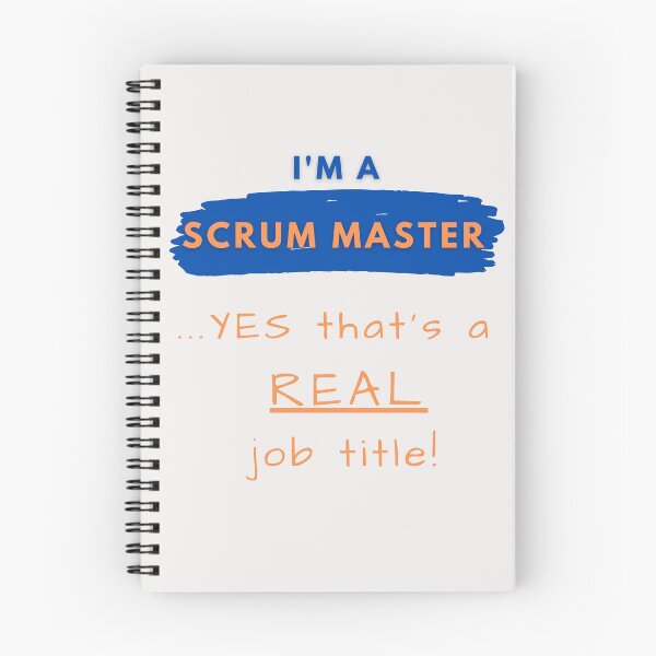 Item preview, Scrum Master: ¡trabajo REAL! designed and sold by AgileBadAss.
