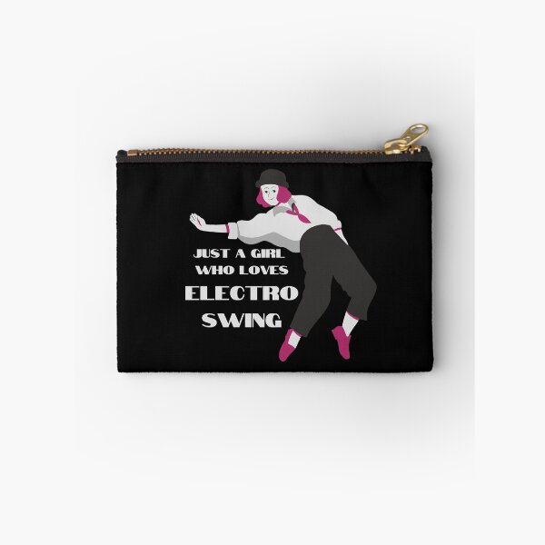 Item preview, Electro Swing Dance Girl White on Black designed and sold by TipToppity.