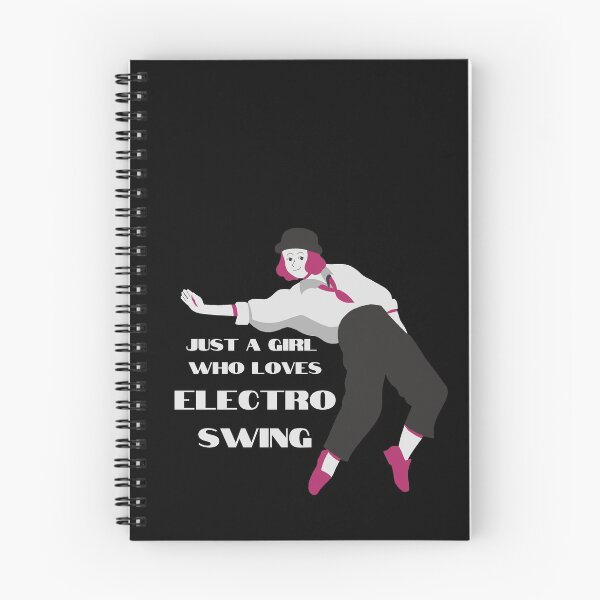 Item preview, Electro Swing Dance Girl White on Black designed and sold by TipToppity.