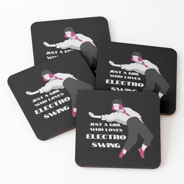 Item preview, Electro Swing Dance Girl White on Black designed and sold by TipToppity.