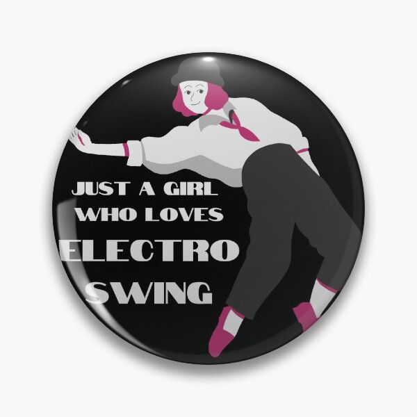 Item preview, Electro Swing Dance Girl White on Black designed and sold by TipToppity.