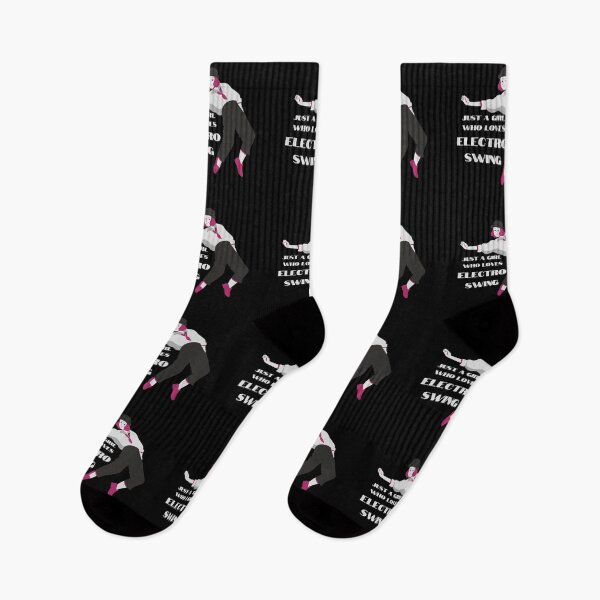 Item preview, Electro Swing Dance Girl White on Black designed and sold by TipToppity.