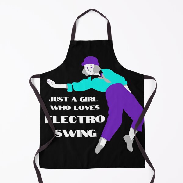 Item preview, Electro Swing Dance Girl Purple on Black designed and sold by TipToppity.