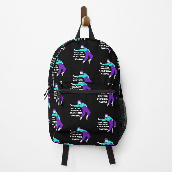 Item preview, Electro Swing Dance Girl Purple on Black designed and sold by TipToppity.