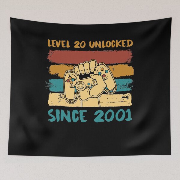 Item preview, 20th Birthday Gaming Level 20 Unlocked Born 2001 Gamer designed and sold by Lenny Stahl.