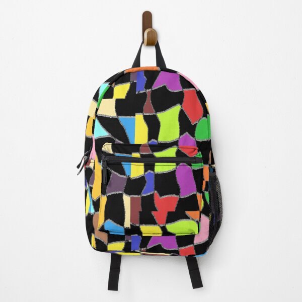 Item preview, Black and Multicolor Blocks Checks Wonky yeah! designed and sold by DianeBP.
