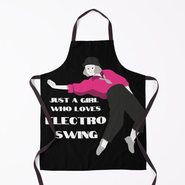 Item preview, Electro Swing Dance Girl Pink on Black designed and sold by TipToppity.