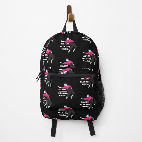 Item preview, Electro Swing Dance Girl Pink on Black designed and sold by TipToppity.