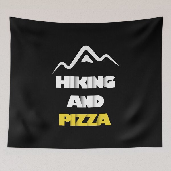 Item preview, Hiking And Pizza designed and sold by VikiQuick.