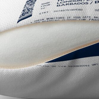 Alternate view of Boarding Pass 5748x5748 MMH Throw Pillow