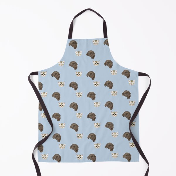 Item preview, Dog Cat Cute Pattern on blue designed and sold by JaiStudio.