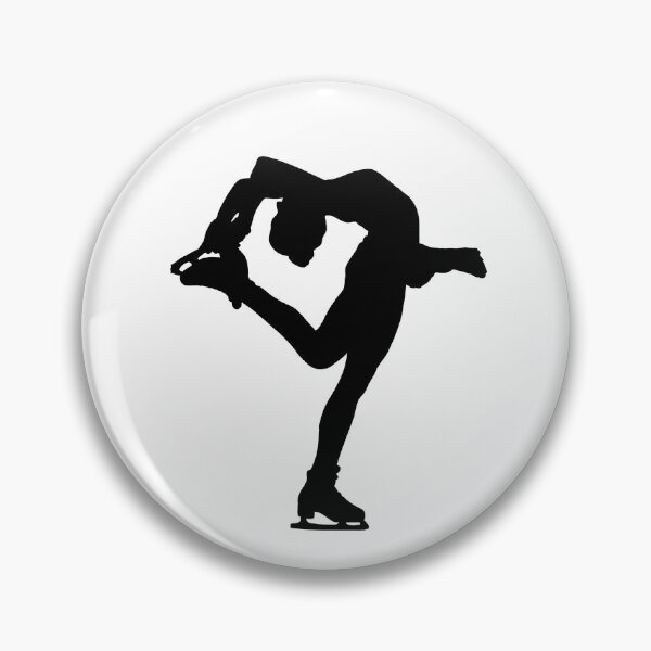 Item preview, Figure Skating Beilmann Spin Silhouette Sticker designed and sold by Sarah McDowell.