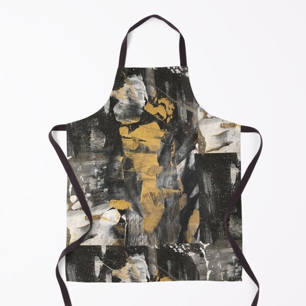 Item preview, Black White Metallic Gold Abstract Painting designed and sold by Jesseika75.