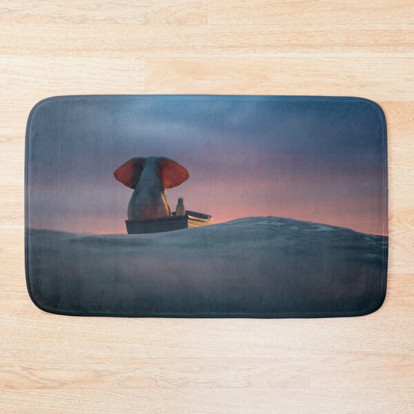 Item preview, elephant and dog sail in a boat on the waves 2 designed and sold by Mike Kiev art.