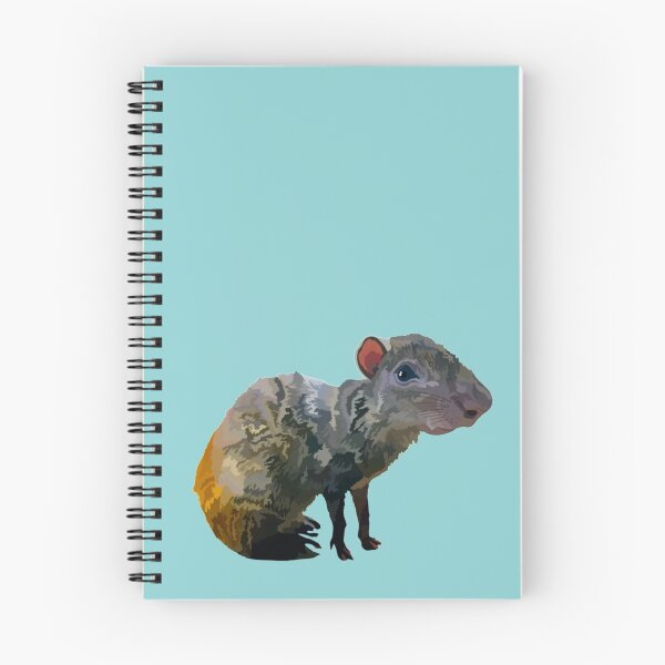 Item preview, A is for Agouti,Agouti Artwork – Distinctive Rodent Illustration and Tropical Wildlife Design designed and sold by PrettylittlepastelUk.