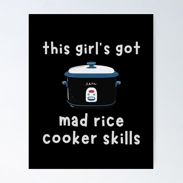 Cute Funny Rice Cooker Must Have Kitchen Appliance Poster for Sale by  ultra-cute