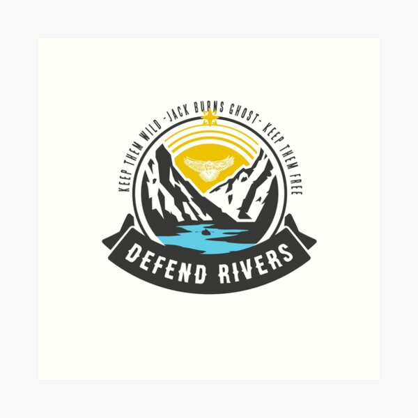 Aperçu de l'œuvre Défendre les rivières - Jack Burns Ghost créée et vendue par River and Ridge.