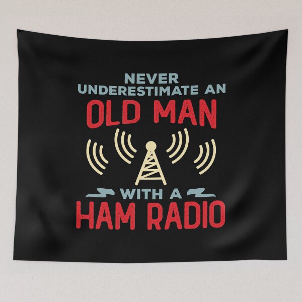 Item preview, Never Underestimate an Old Man with a Ham Radio designed and sold by wingstar.